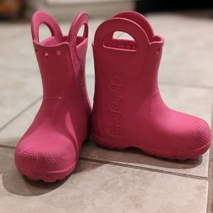Crocs rainboots size 7